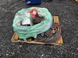 Pallet Lot Of Welders. Toolboxes, Cables...