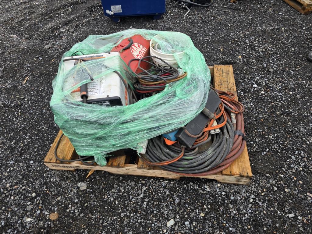 Pallet Lot Of Welders. Toolboxes, Cables...
