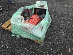 Pallet Lot Of Welders. Toolboxes, Cables...