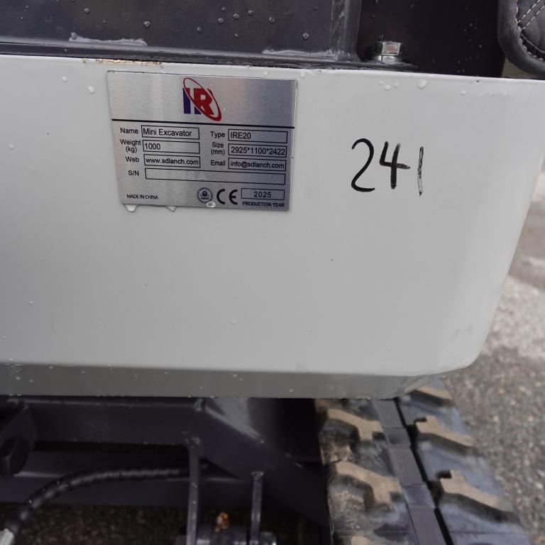 2025 Ir Ire20 Mini Excavator