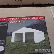 New 33ft x 25ft Double Garage Steel Barn Shed