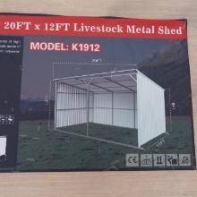 New 20ft X 12ft Livestock Metal Shed