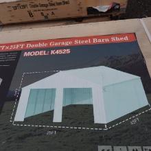New 45ft x 25ft Double Garage Steel Barn Shed