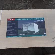 New 20ft X 12ft Livestock Metal Shed