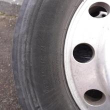 (2) Duraturn DT23 Tires on Aluminum Rims
