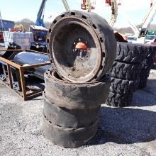 Lot (4) Skid Steer Tires