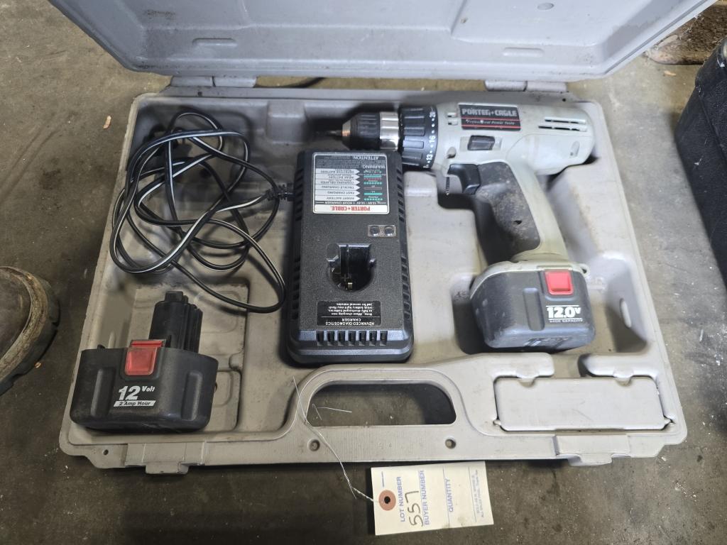 Porter-Cable 12V Cordless Drill Kit With Two