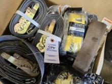 Lot Misc Ratchet Tie Down Straps