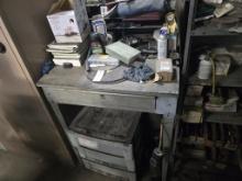 Drafting Table With Contents