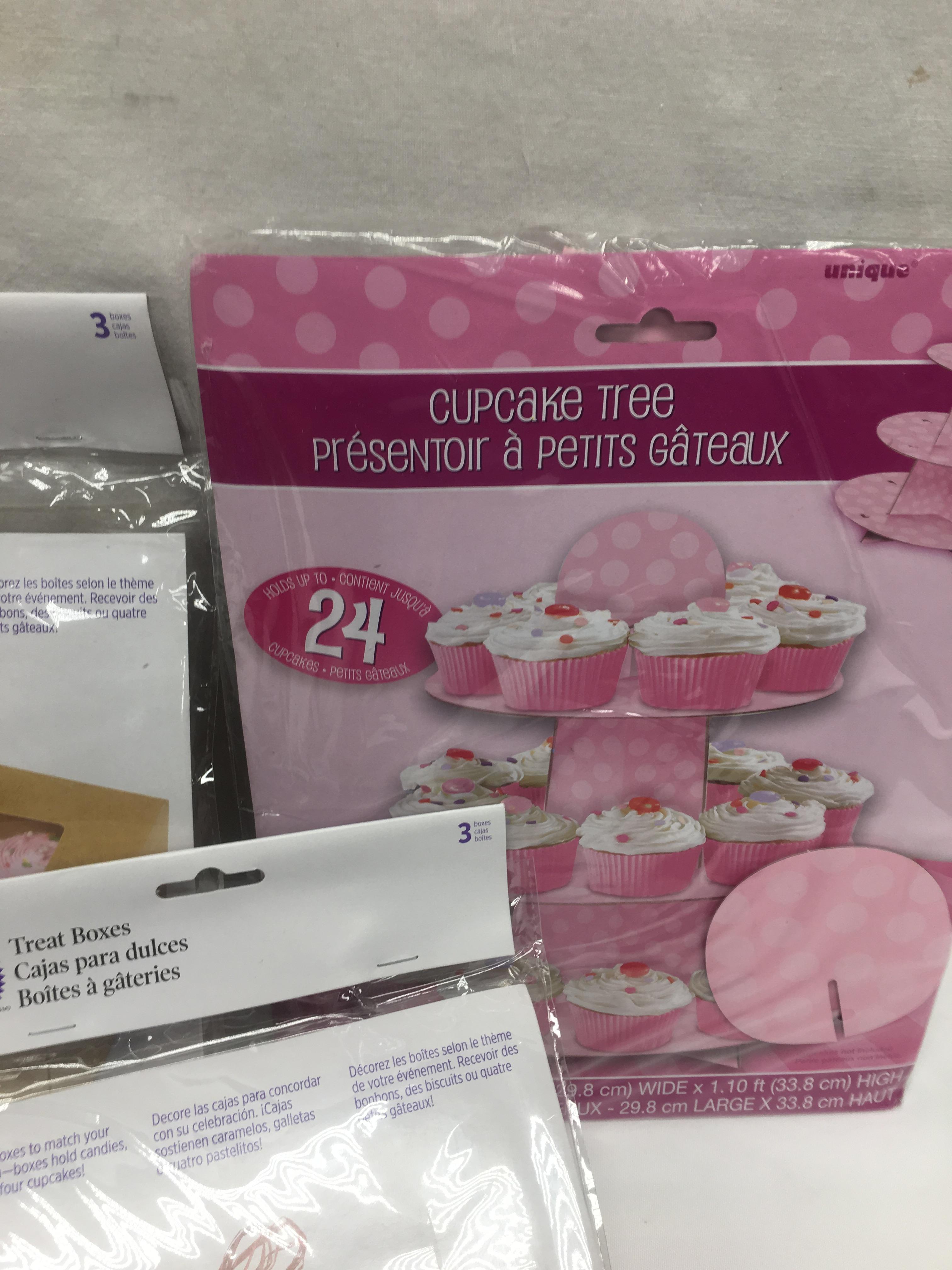 Box Lot/Wilton Treat Boxes, CupCake Tree