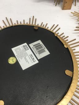 (3) Metal Décor Mirrors