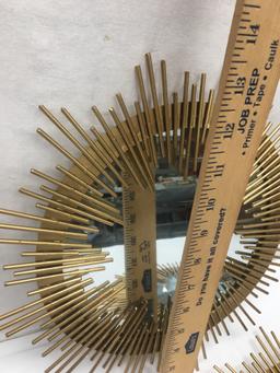 (3) Metal Décor Mirrors