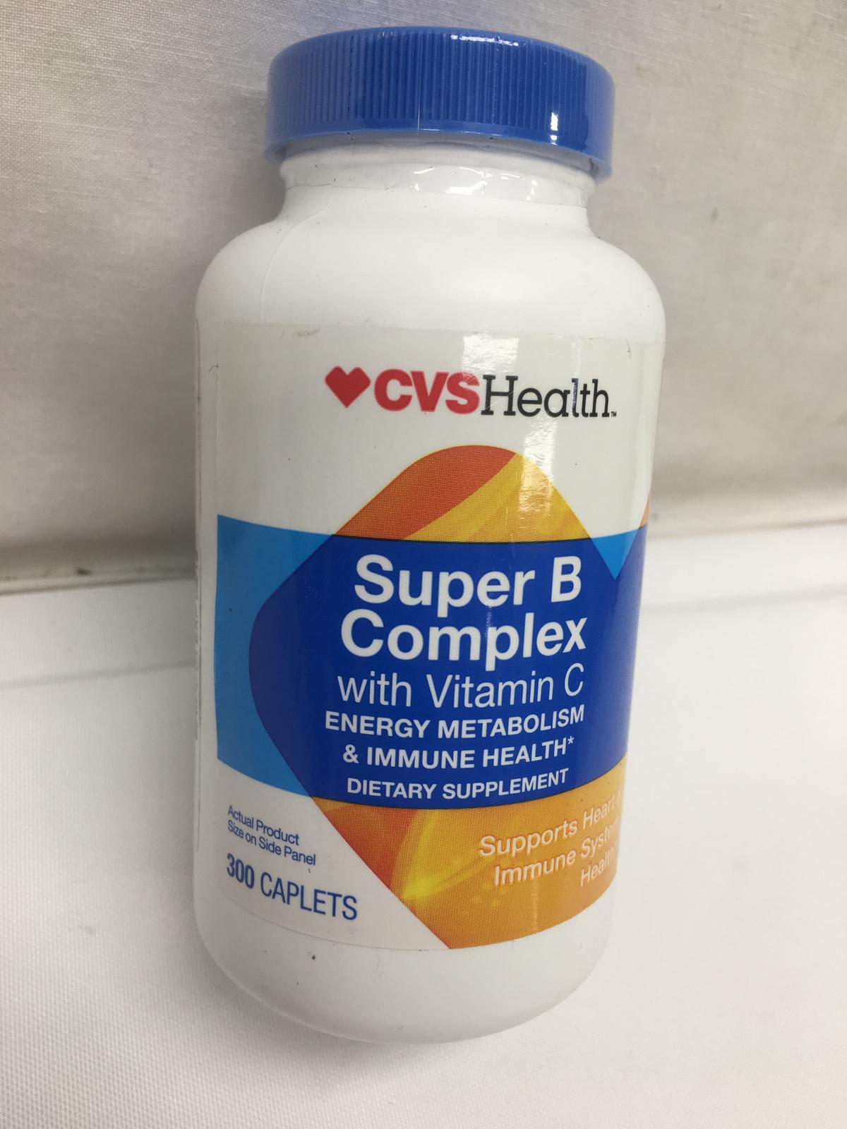 CVS Health Super B Complex with Vitamin C/300 Pack (EXP: 9/2019)