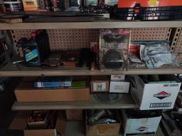 MISC. LOT OF LAWNMOWER AND CHAINSAW PARTS