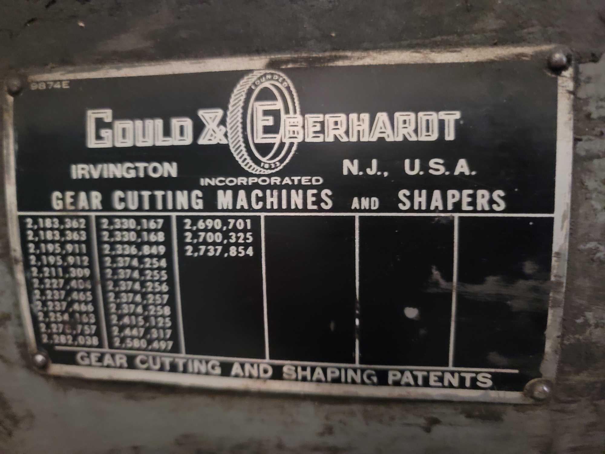 GOULD & EBERHARDT 20"-24" GEAR CUTTING MACHINE AND CLAUSING 1668 DRILL PRESS HAEAD