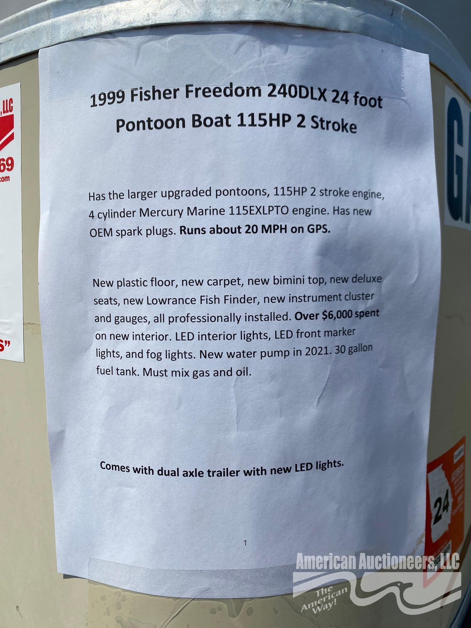 1999 FISHER FREEDOM 240 DLX