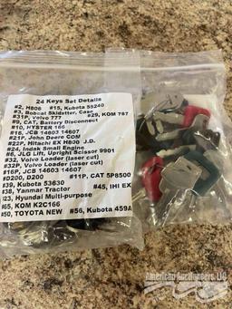 24 PIECE HEAVY EQUIPMENT KEY SET