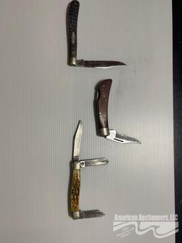 (3) CASE XX POCKET KNIVES