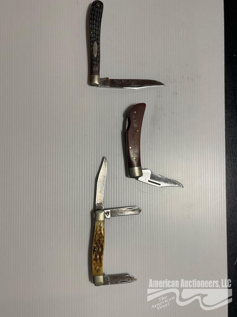 (3) CASE XX POCKET KNIVES