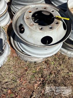 SET OF (4) SEMI WHEELS 22.5