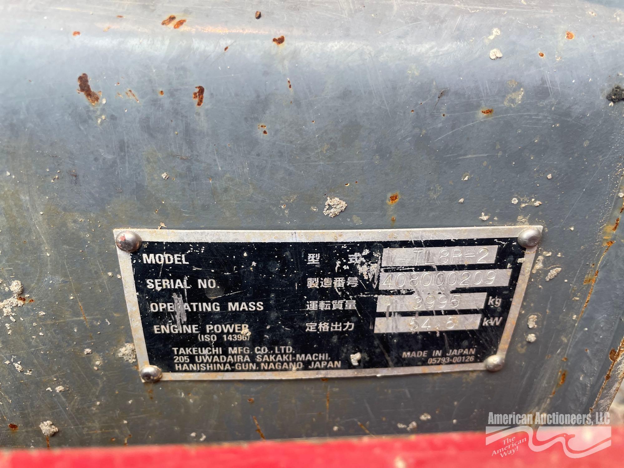 TAKEUCHI TL8R-2 SKID STEER