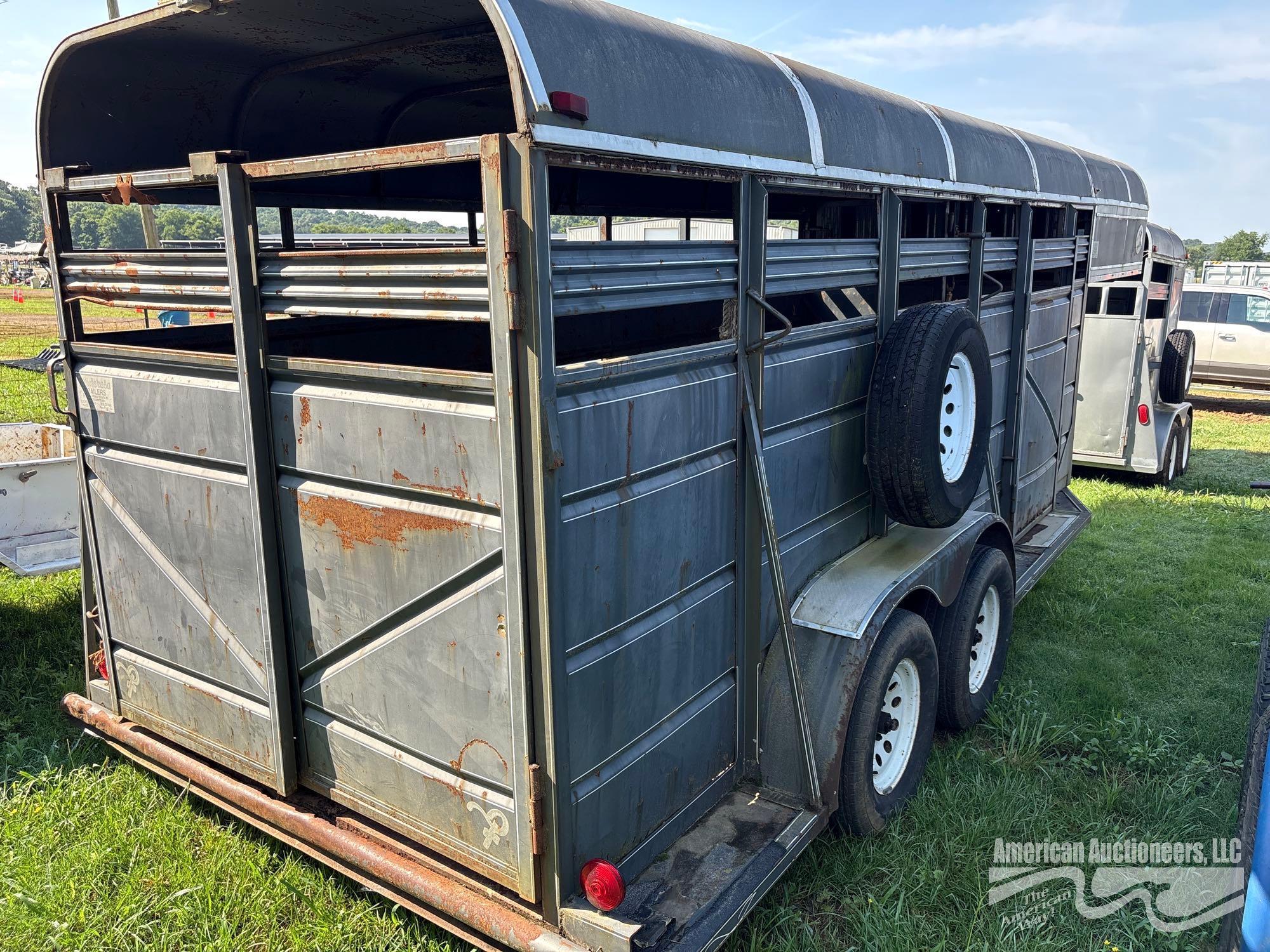 PONDEROSA 16' T/A CATTLE TRAILER