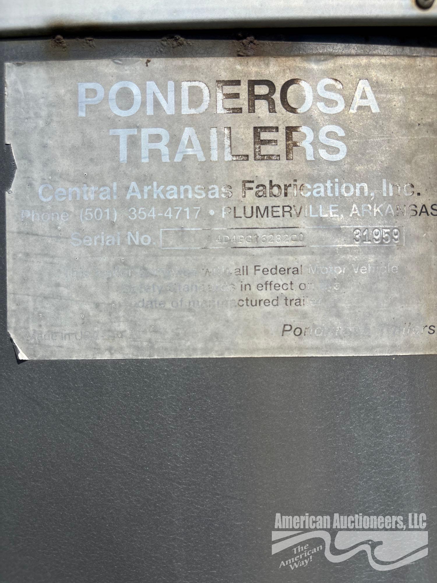 PONDEROSA 16' T/A CATTLE TRAILER