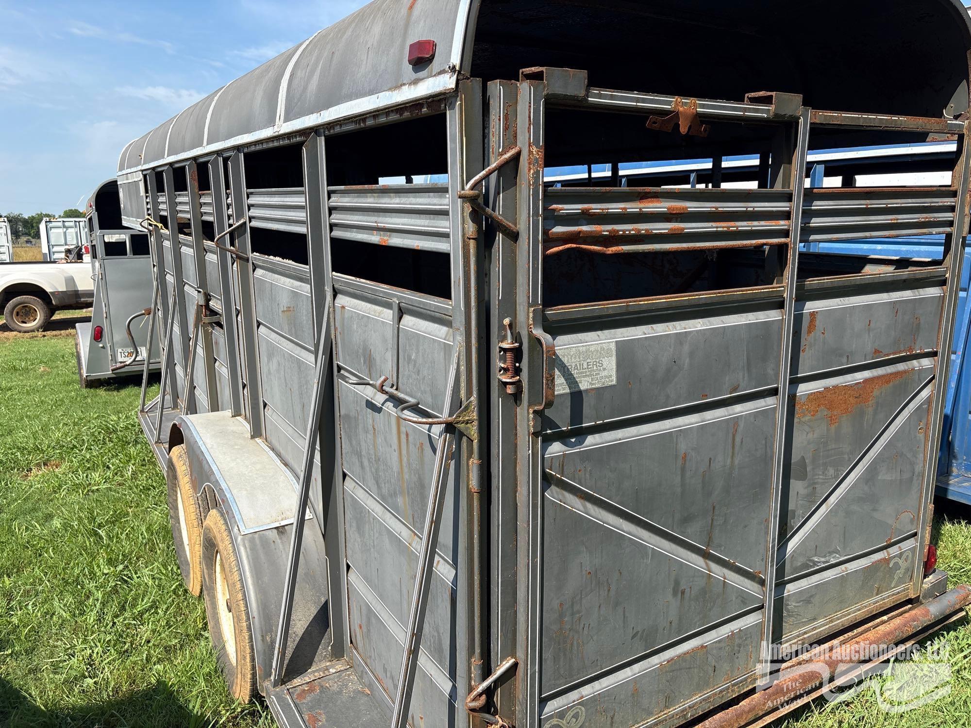 PONDEROSA 16' T/A CATTLE TRAILER