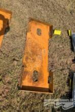 QUICK ATTACH SKID STEER WELDABLE PLATE