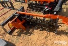HYD QUICK ATTACH SKID STEER TRENCHER, 39" DEPTH