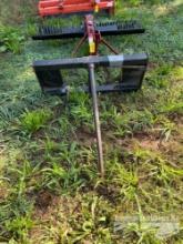 SKID STEER TRACTOR HAY SPEAR ATTACH
