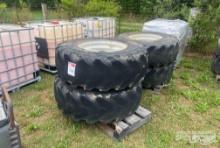 17.5/25 FOAM FILLED TIRES W/RIMS FOR JCB LULL