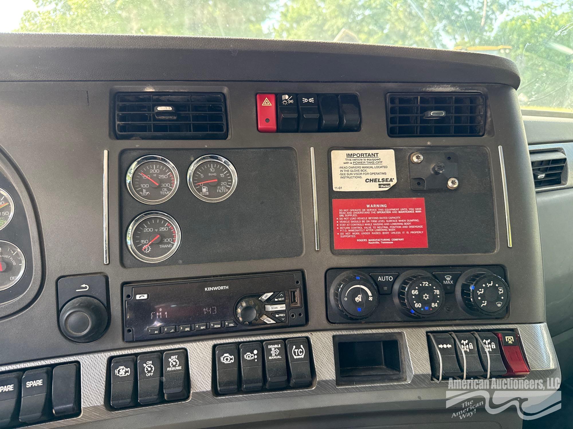 2018 KENWORTH T880 TANDEM AXLE DUMP TRUCK