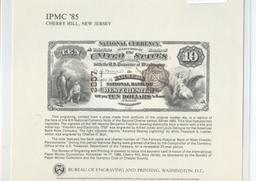 BEP SOUVENIR CARD OF IPMC "85