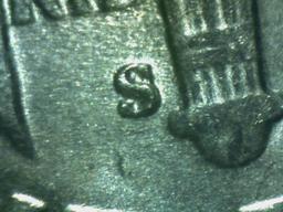 UNC 1947-S ROOSEVELT DIME WITH RPM