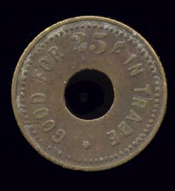 Good For 25 Cents  ...  Old Token