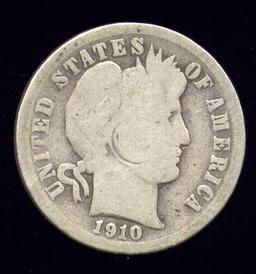 1910-D ... Better Date ... Barber Dime