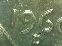 UNC 1960-D/D LINCOLN CENT