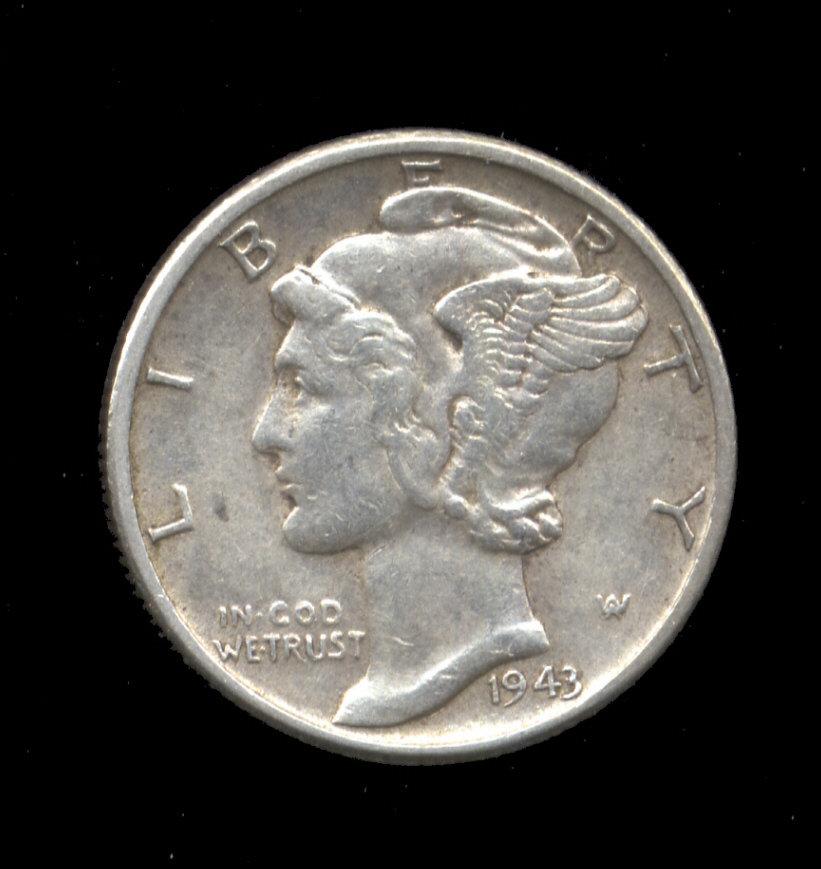 1943 ... High Grade  ...  Mercury Dime