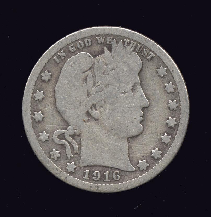 1916-D ... Better Date ... Barber Quarter