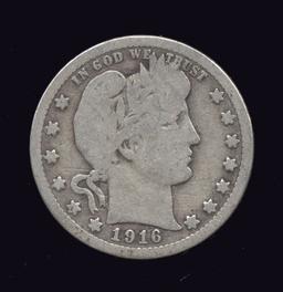 1916-D ... Better Date ... Barber Quarter