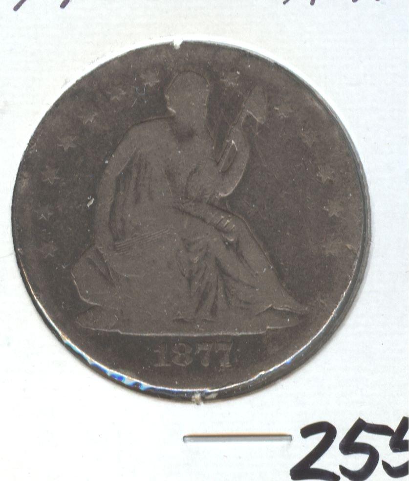 1877 SEATED LIBERTY HALF