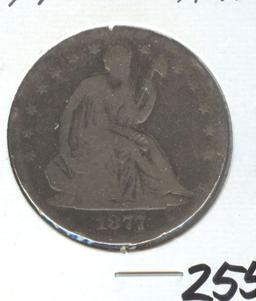 1877 SEATED LIBERTY HALF