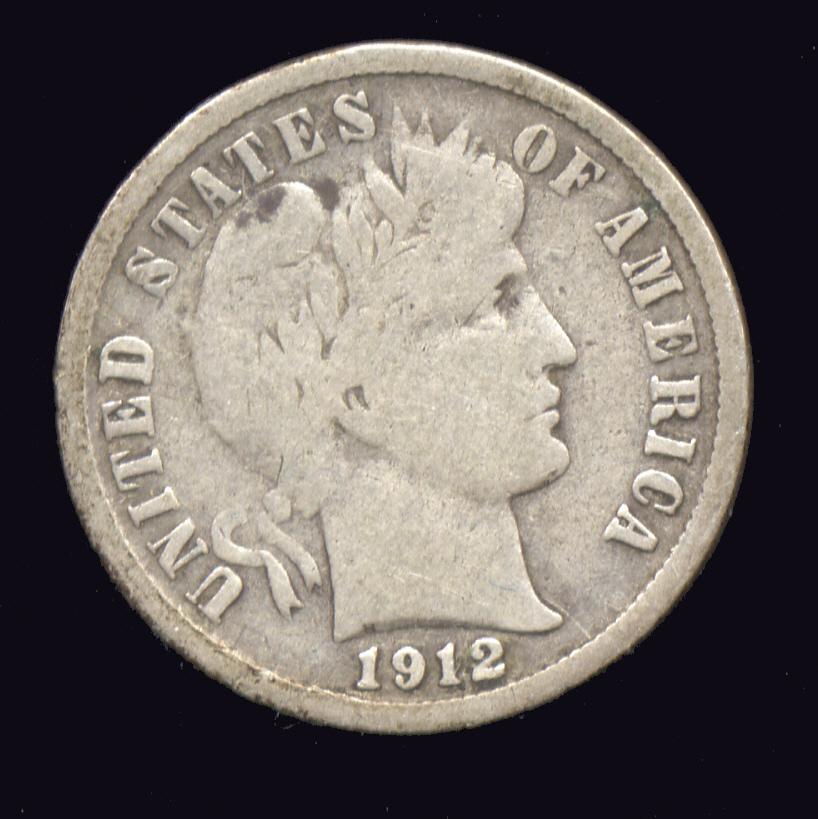 1912-D ... Better Date ... Barber Dime