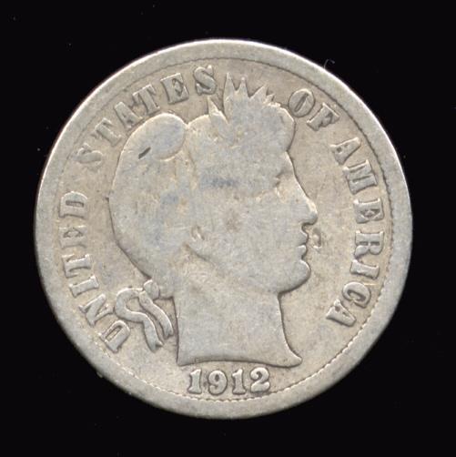 1912-D ... Better Date ... Barber Dime