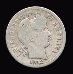 1912-D ... Better Date ... Barber Dime