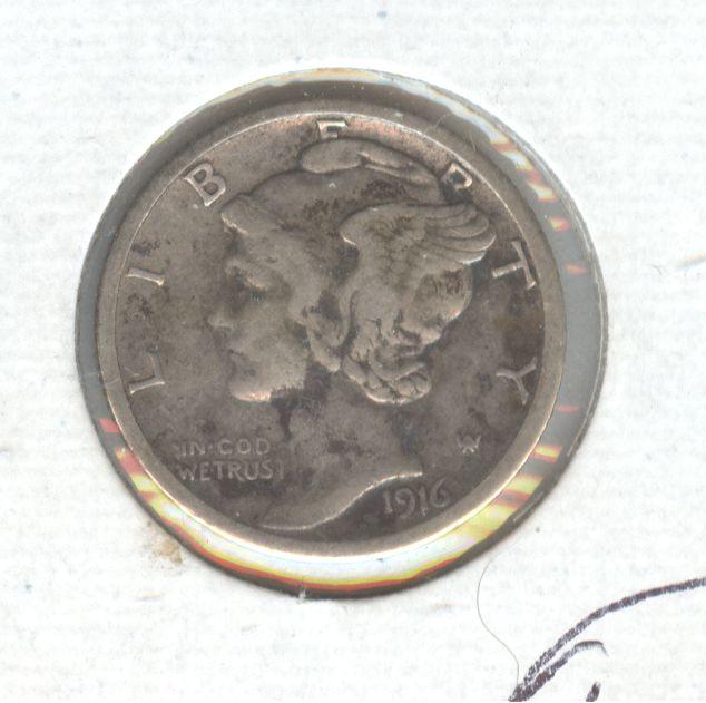 1916-S MERCURY DIME