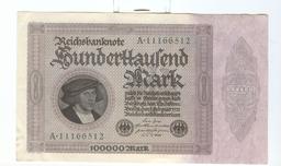GERMANY 1 FEB 1923 100,000 MARK