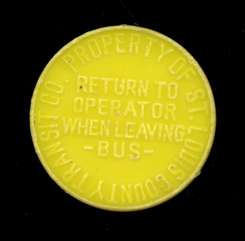 saint Louis, MO ... Old Bus Token