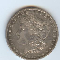 1882-O/S MORGAN SILVER DOLLAR